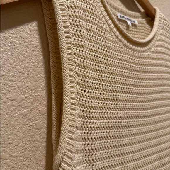 Reformation Nolan Sleeveless Crochet  Organic Cotton Sweater Maxi Dress - Picture 9 of 12